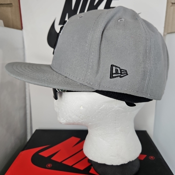 New Era 59Fifty San Francisco Grey Black Fitted Hat Size 8.  Size 8 Fitted Hat - Picture 4 of 11